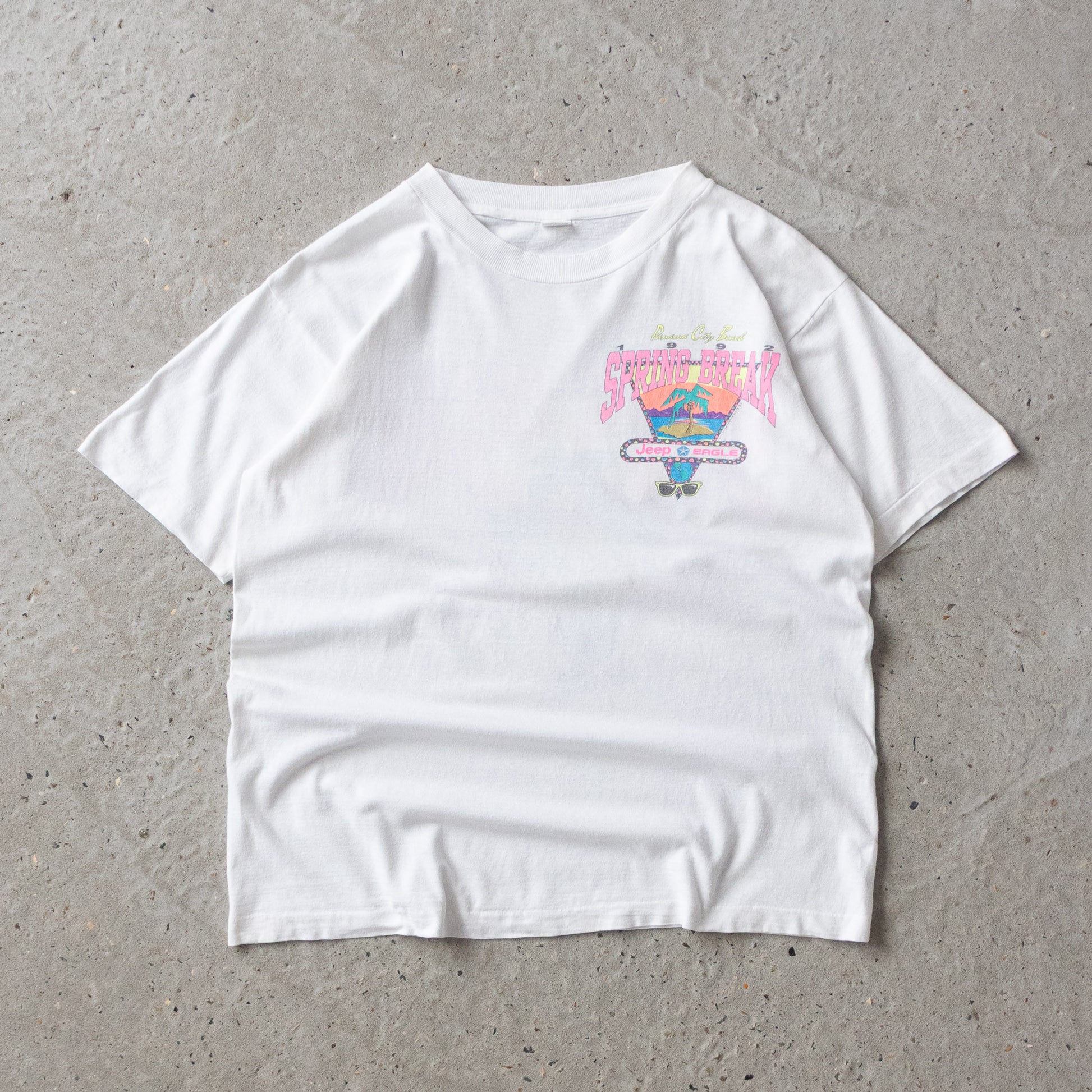 Vintage 1992 Spring Break Panama Beach Tee - L - AL Vintage