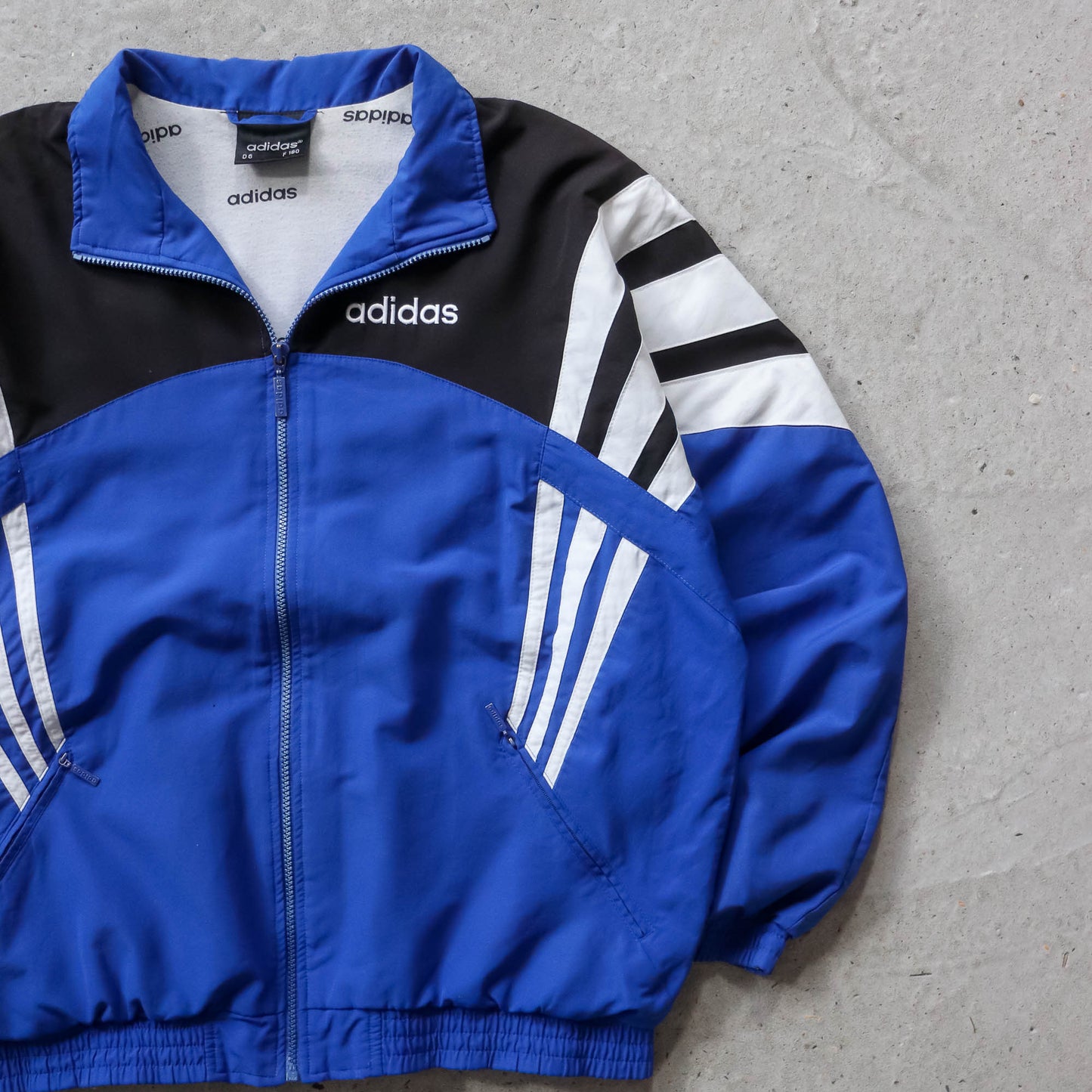 Adidas 3-Stripe Windbreaker Jacket - 90s (L)