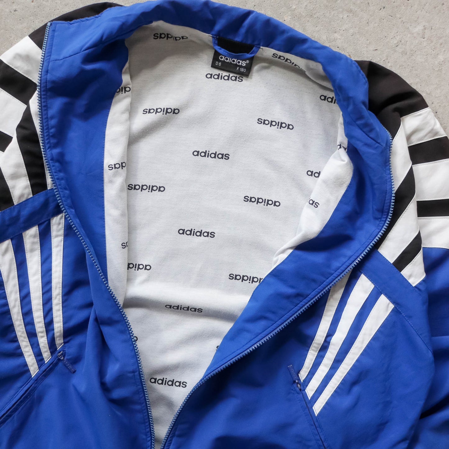 Adidas 3-Stripe Windbreaker Jacket - 90s (L)