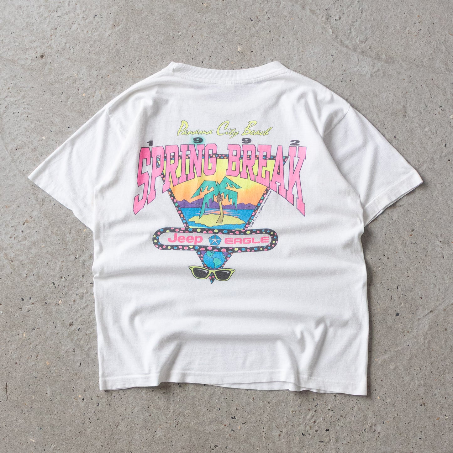 Vintage 1992 Spring Break Panama Beach Tee - L - AL Vintage