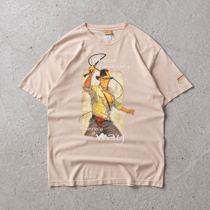 2008 Indiana Jones Kingdom of The Crystal Skull Tee - L - AL Vintage