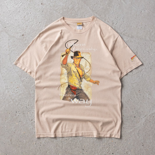 2008 Indiana Jones Kingdom of The Crystal Skull Tee - L - AL Vintage