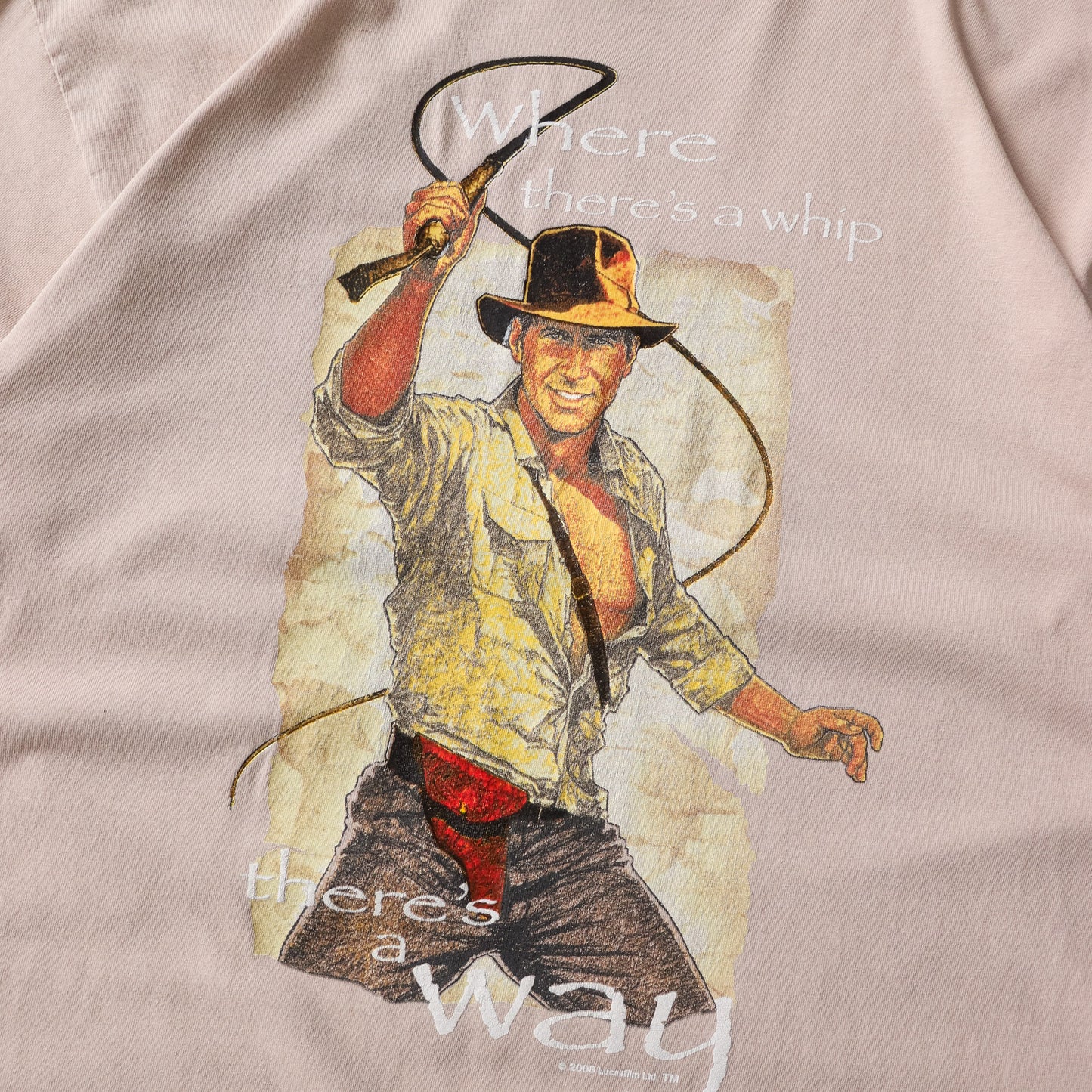 2008 Indiana Jones Kingdom of The Crystal Skull Tee - L - AL Vintage