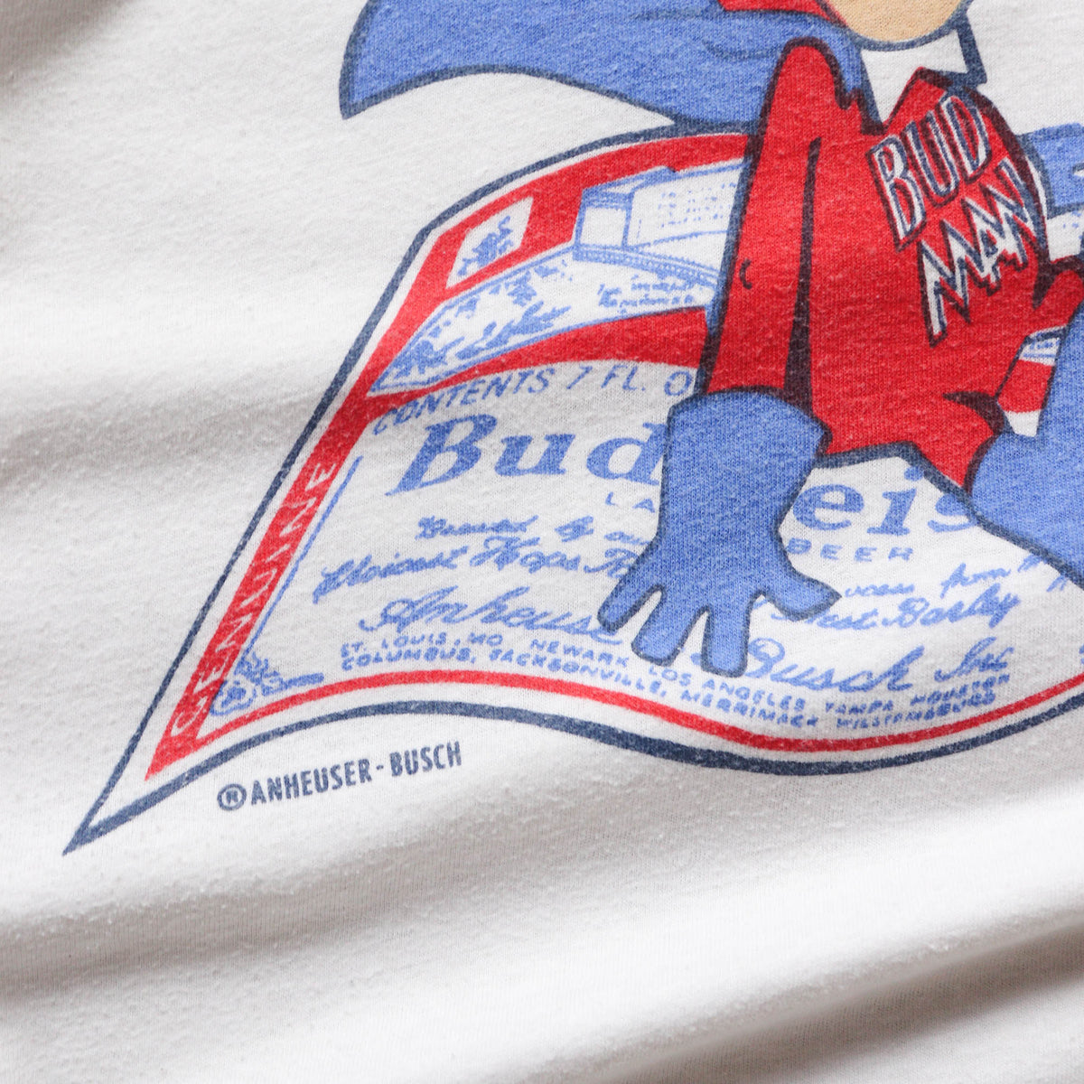 Budweiser Bud Man Tee - 70s (M)