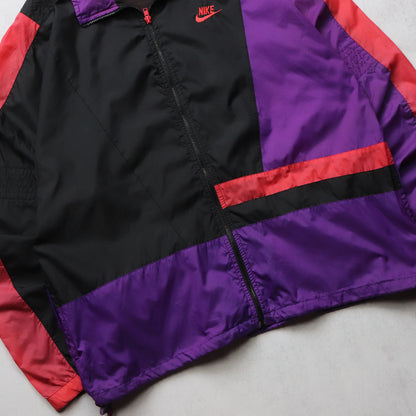 Vintage 90s Nike Colourblock Windbreaker Jacket - L