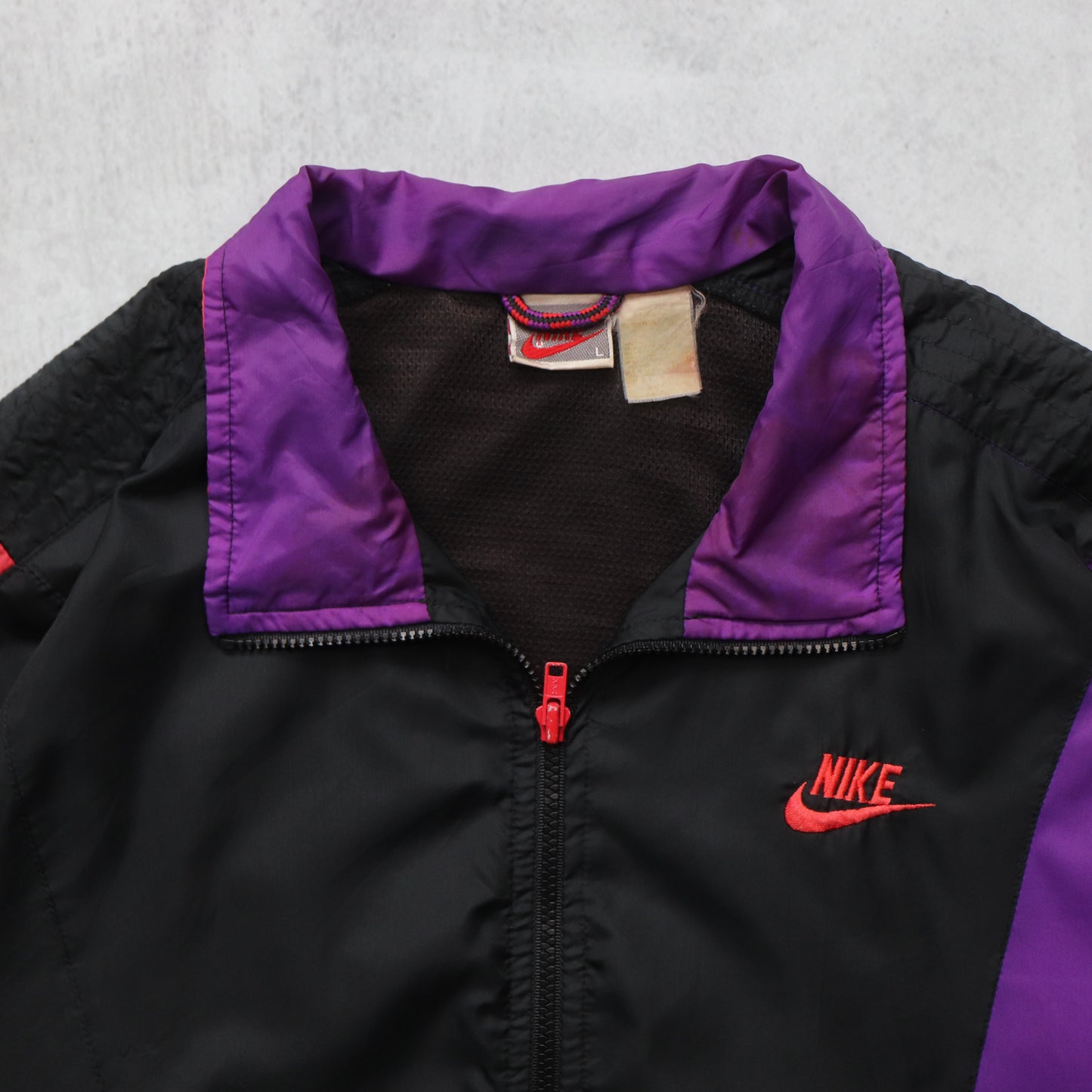 Vintage 90s Nike Colourblock Windbreaker Jacket - L