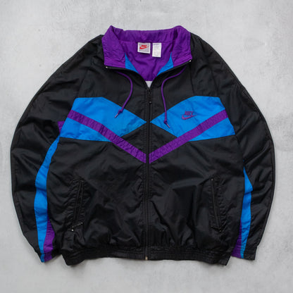 Vintage 90s Nike Geometric Track Jacket - L