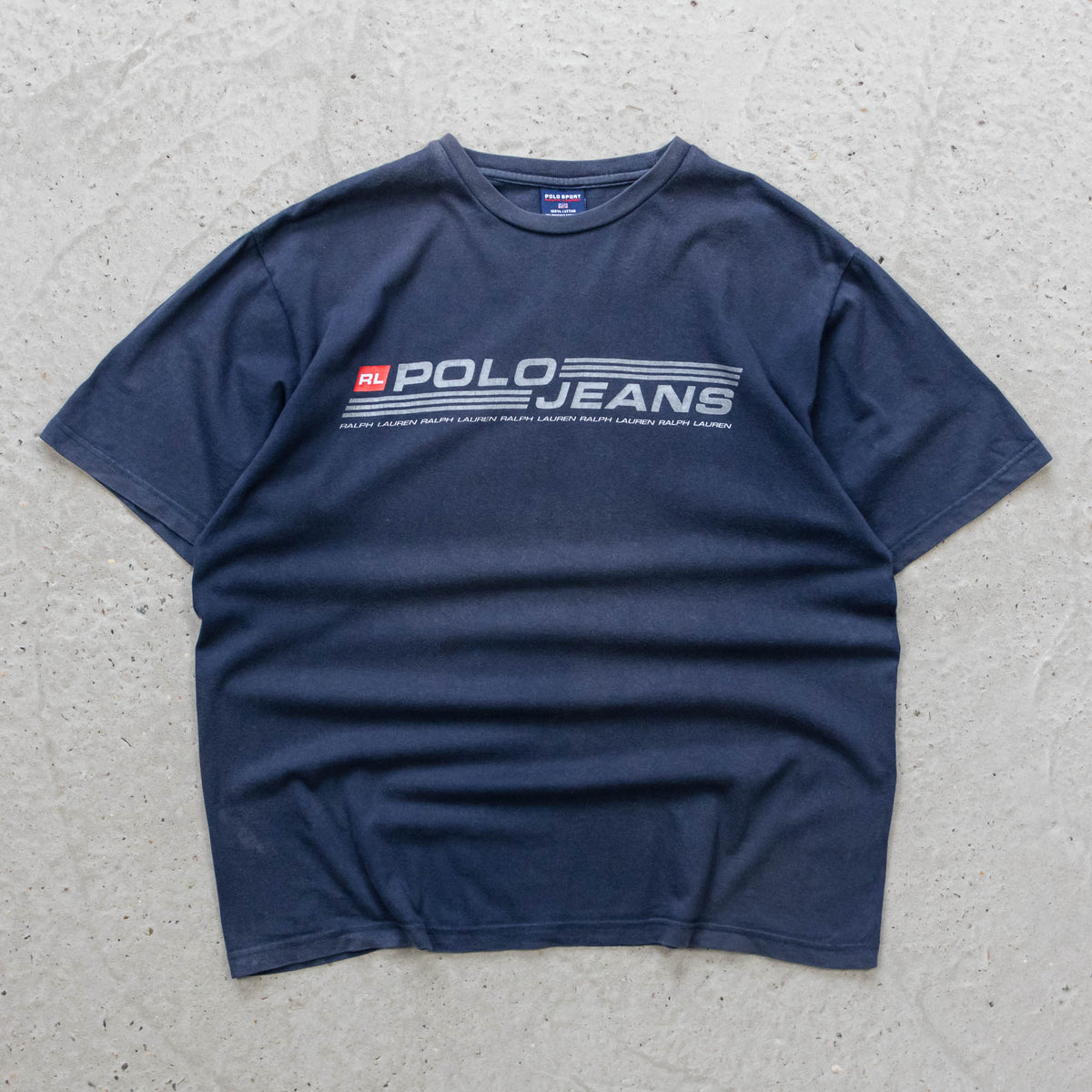 Polo Jeans Co Ralph Lauren Spellout Tee - 90s (XL)