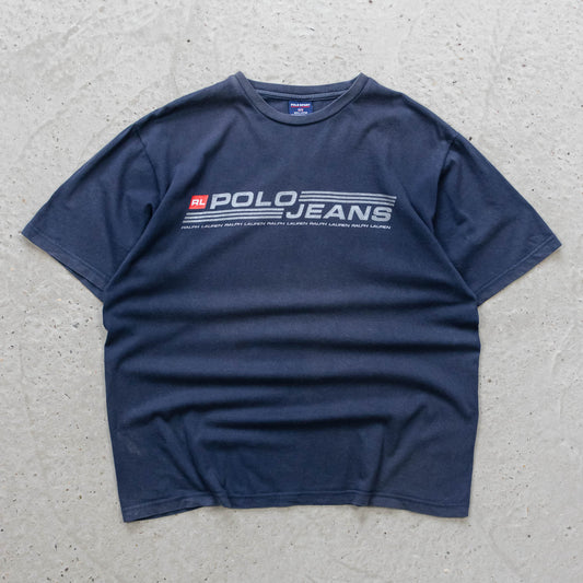 Polo Jeans Co Ralph Lauren Spellout Tee - 90s (XL)