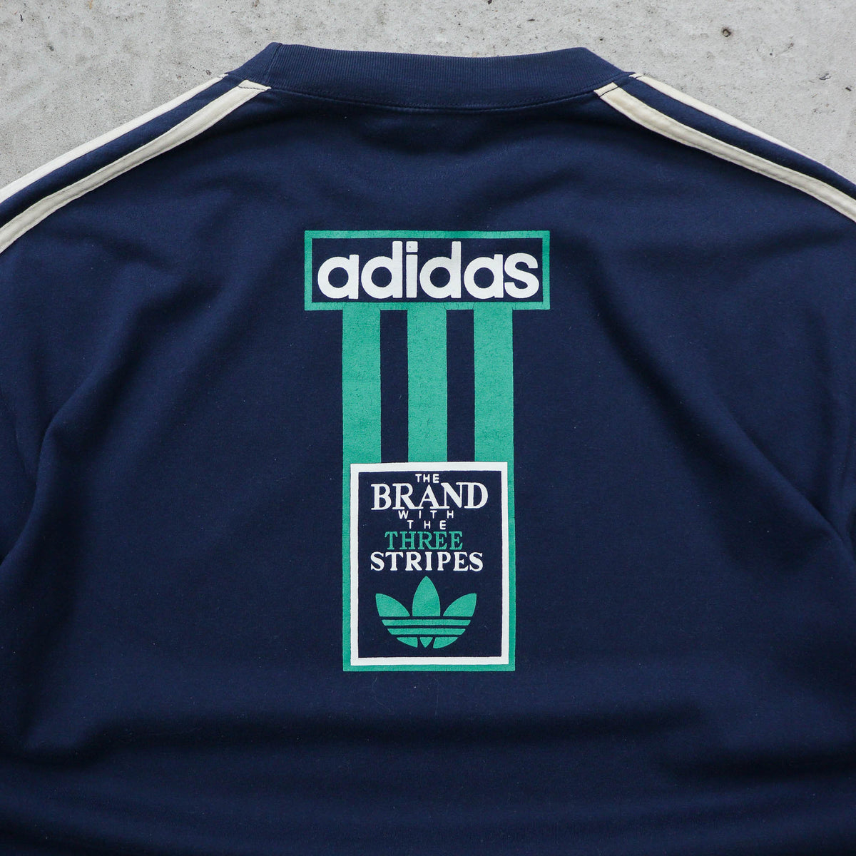 Adidas 3-Stripes Big Logo Tee - 90s (L)