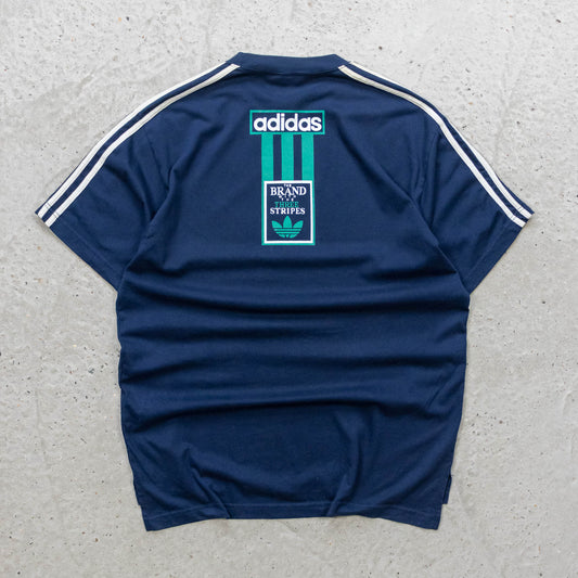 Adidas 3-Stripes Big Logo Tee - 90s (L)