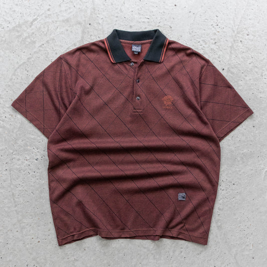 Versace Jeans Couture Textured Polo Shirt – 90s (L)