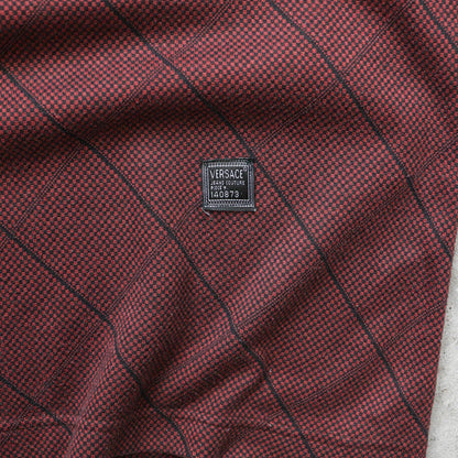 Versace Jeans Couture Textured Polo Shirt – 90s (L)