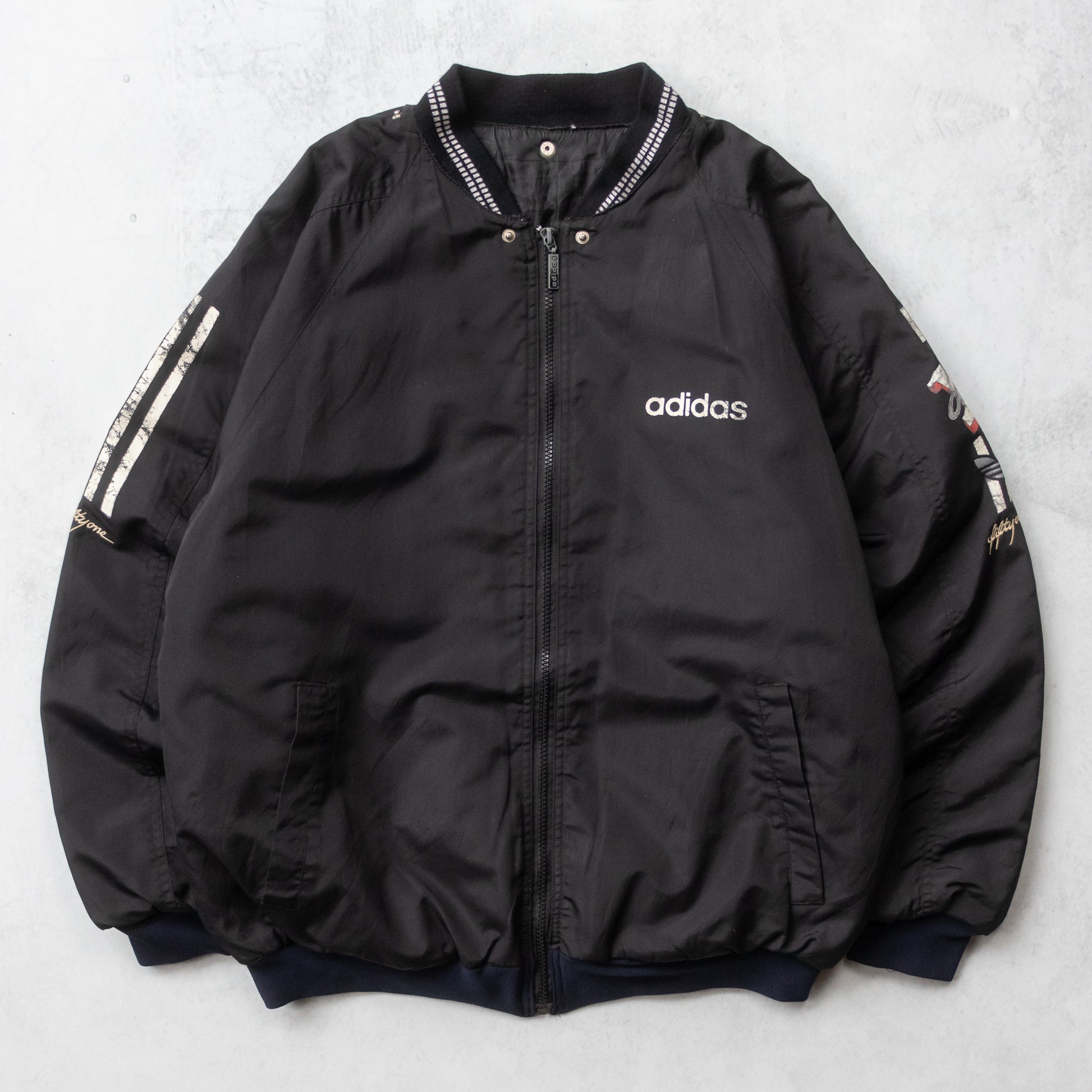 Vintage 90s Adidas Quilted Bomber Jacket M – AL Vintage