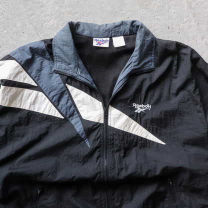 Reebok Big Logo Windbreaker Jacket - 90s (L)