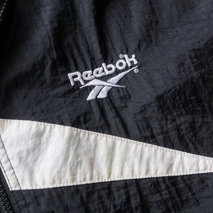 Reebok Big Logo Windbreaker Jacket - 90s (L)