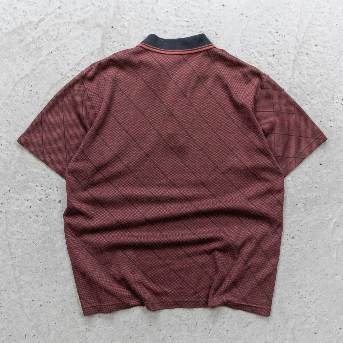 Versace Jeans Couture Textured Polo Shirt – 90s (L)