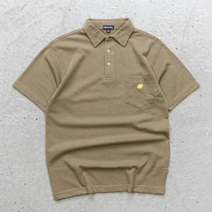 Stussy Textured Knit Polo Shirt – 90s (M)