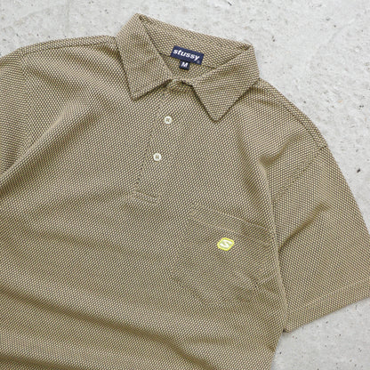 Stussy Textured Knit Polo Shirt – 90s (M)