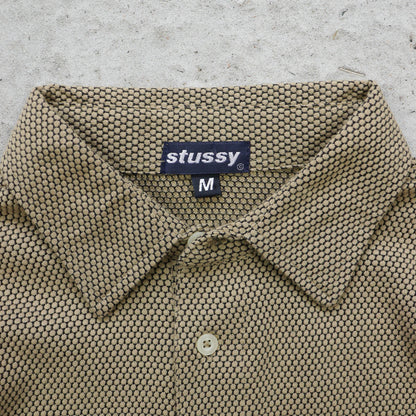 Stussy Textured Knit Polo Shirt – 90s (M)