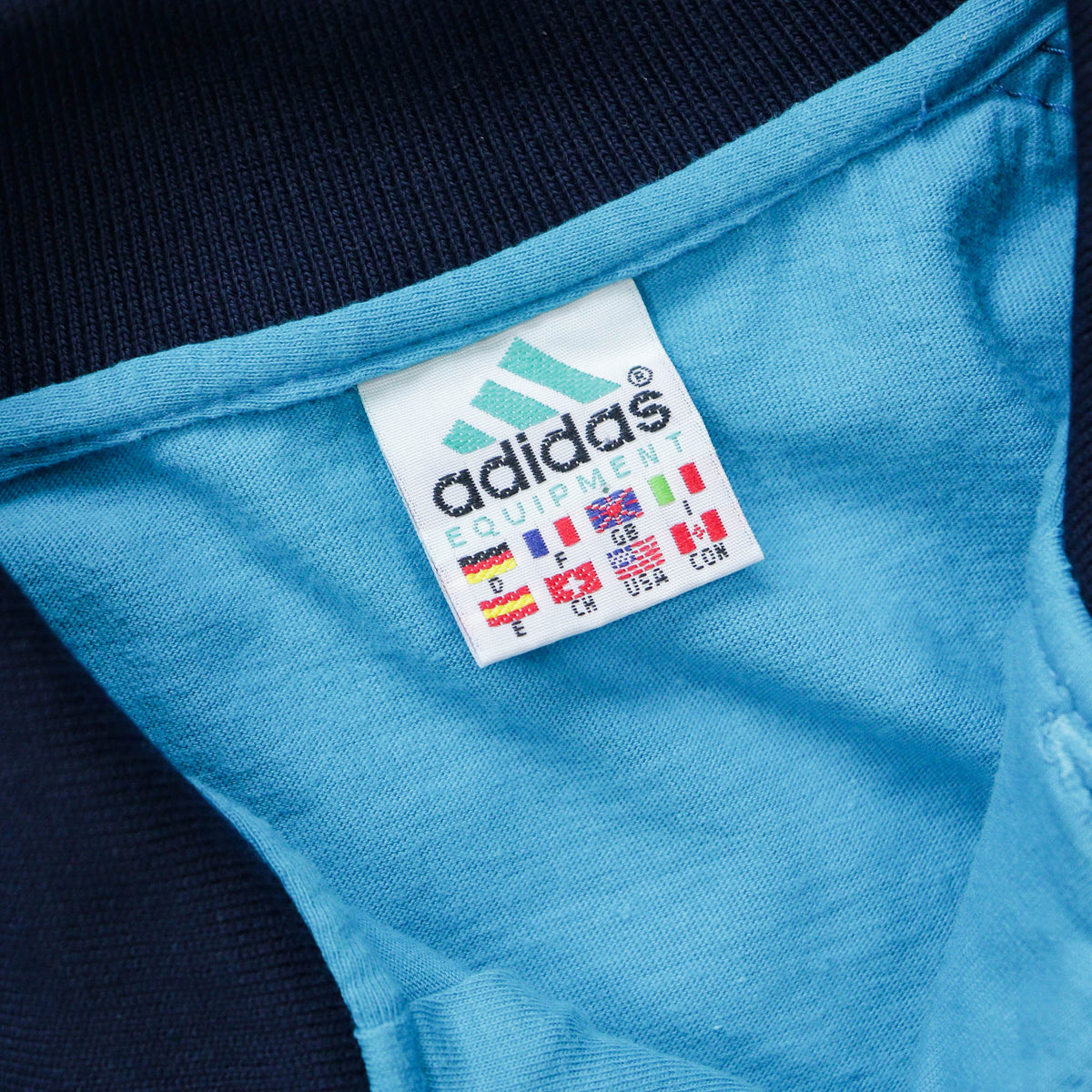 Adidas 3-Stripe Embroidered Rugby Shirt - 90s (L)