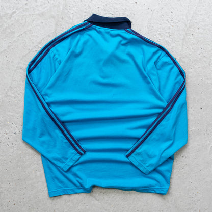 Adidas 3-Stripe Embroidered Rugby Shirt - 90s (L)