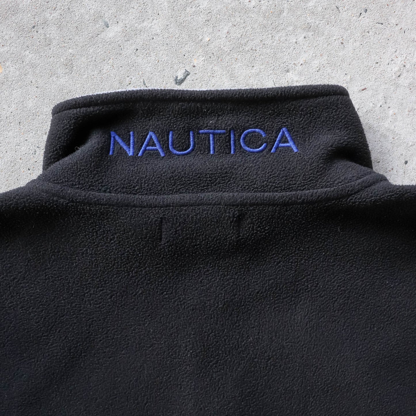 Nautica Embroidered Logo 1/4 Zip Fleece Pullover - 2000s (XL)