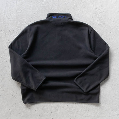 Nautica Embroidered Logo 1/4 Zip Fleece Pullover - 2000s (XL)