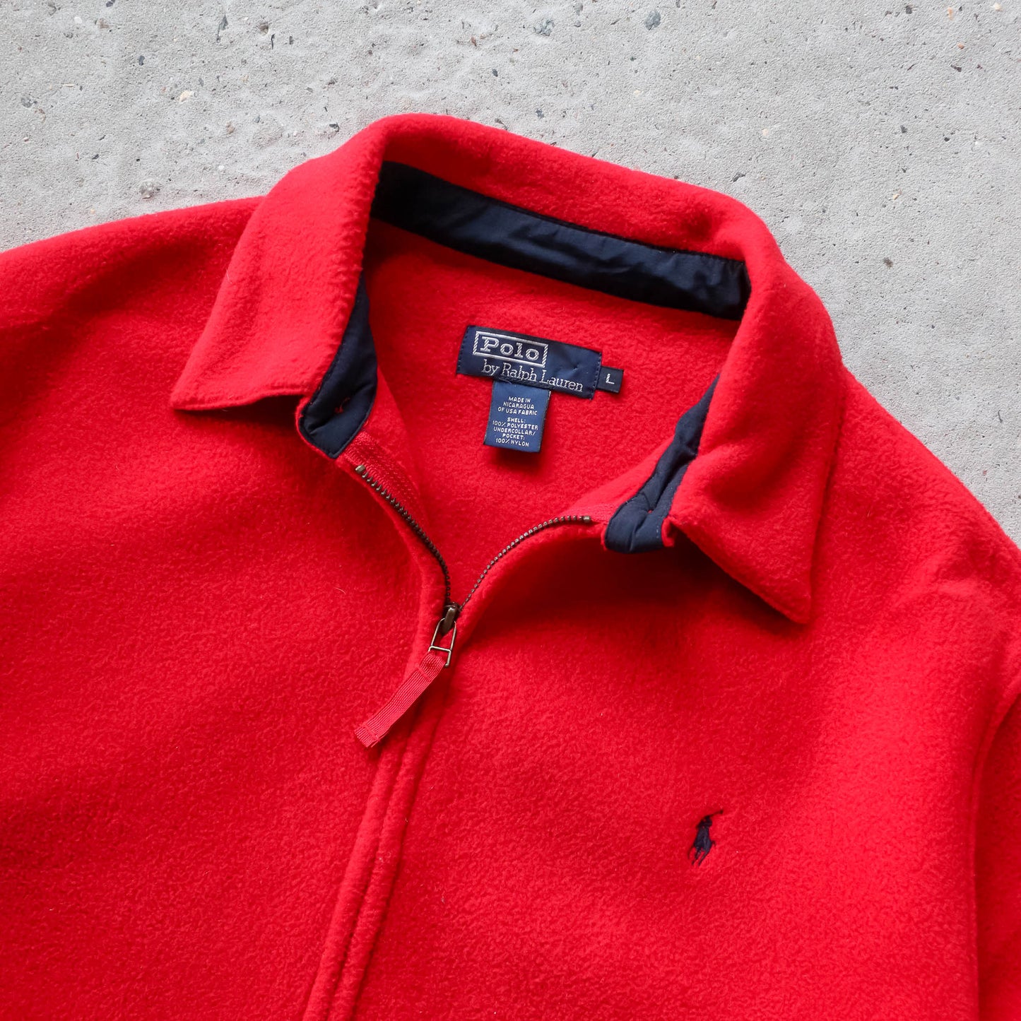 Polo Ralph Lauren Polartec Fleece Harrington Jacket - 90s (L)