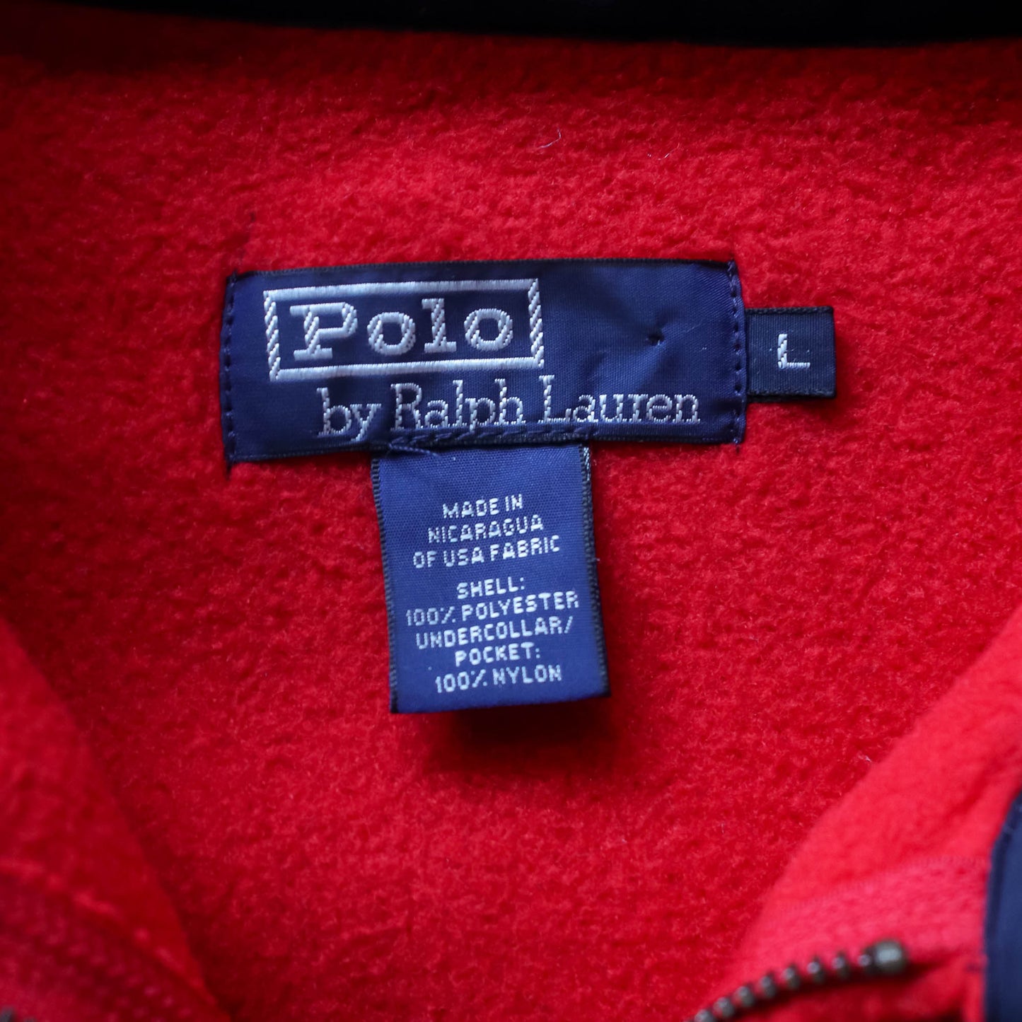 Polo Ralph Lauren Polartec Fleece Harrington Jacket - 90s (L)