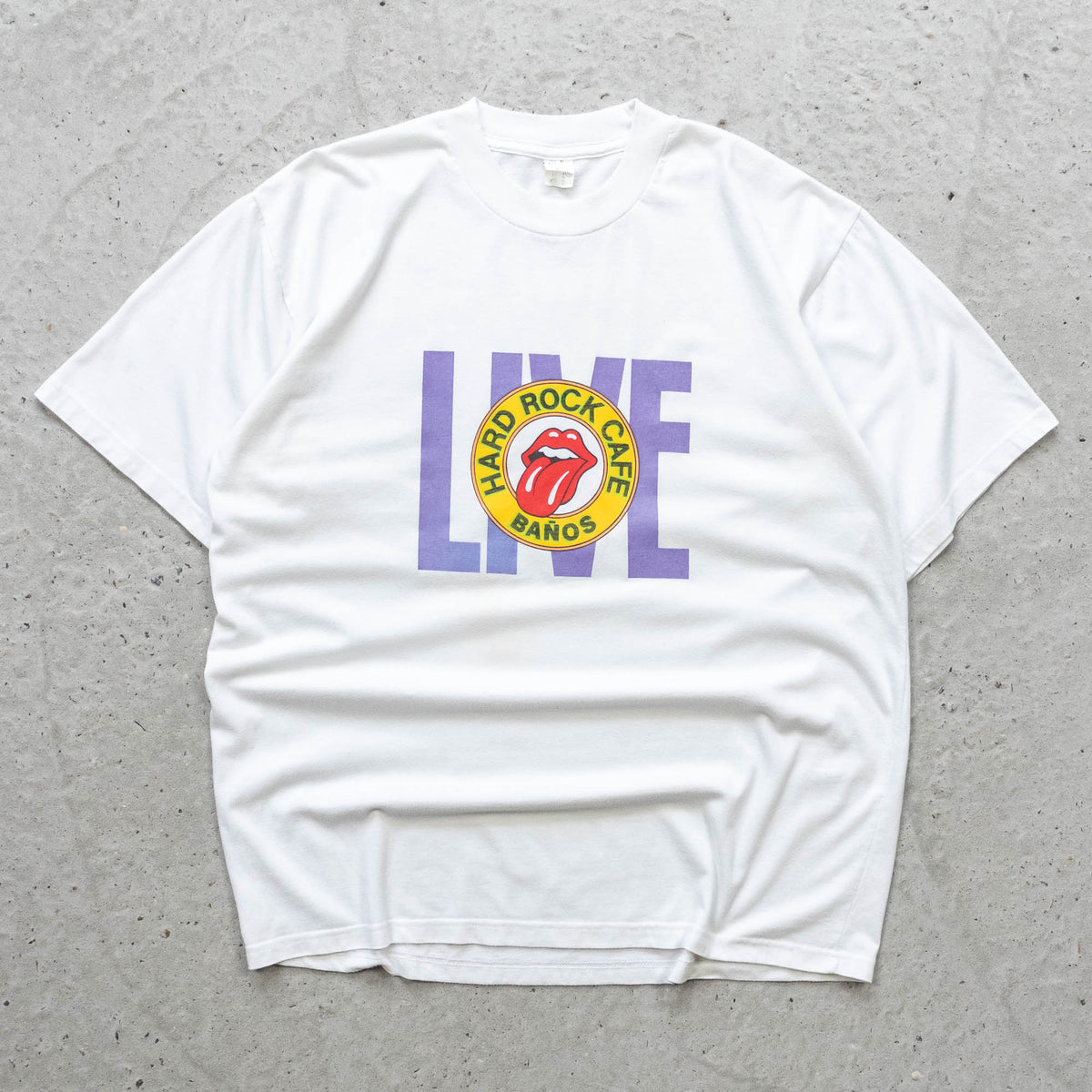 Rolling Stones Live Hard Rock Cafe Tee – 90s (L)