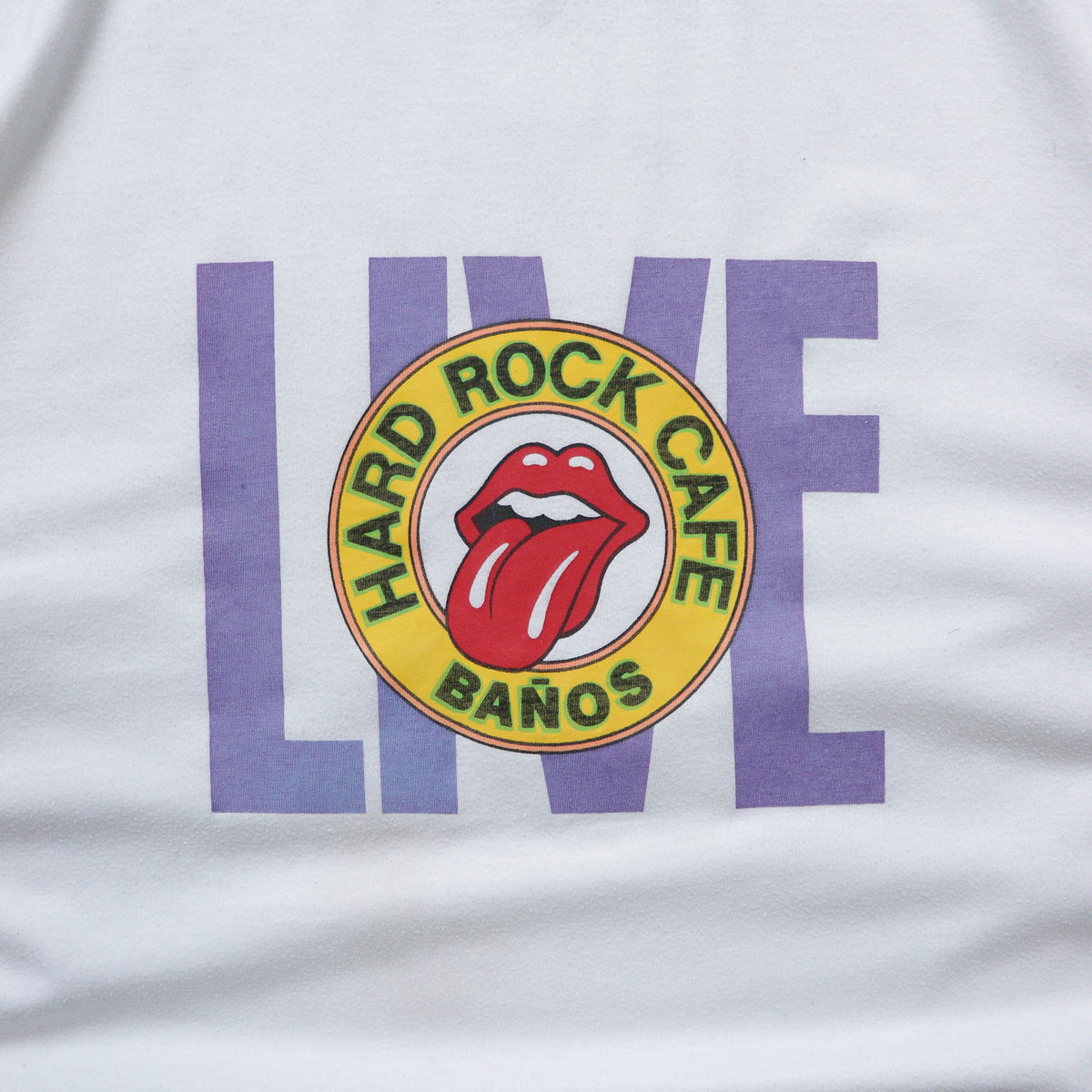 Rolling Stones Live Hard Rock Cafe Tee – 90s (L)