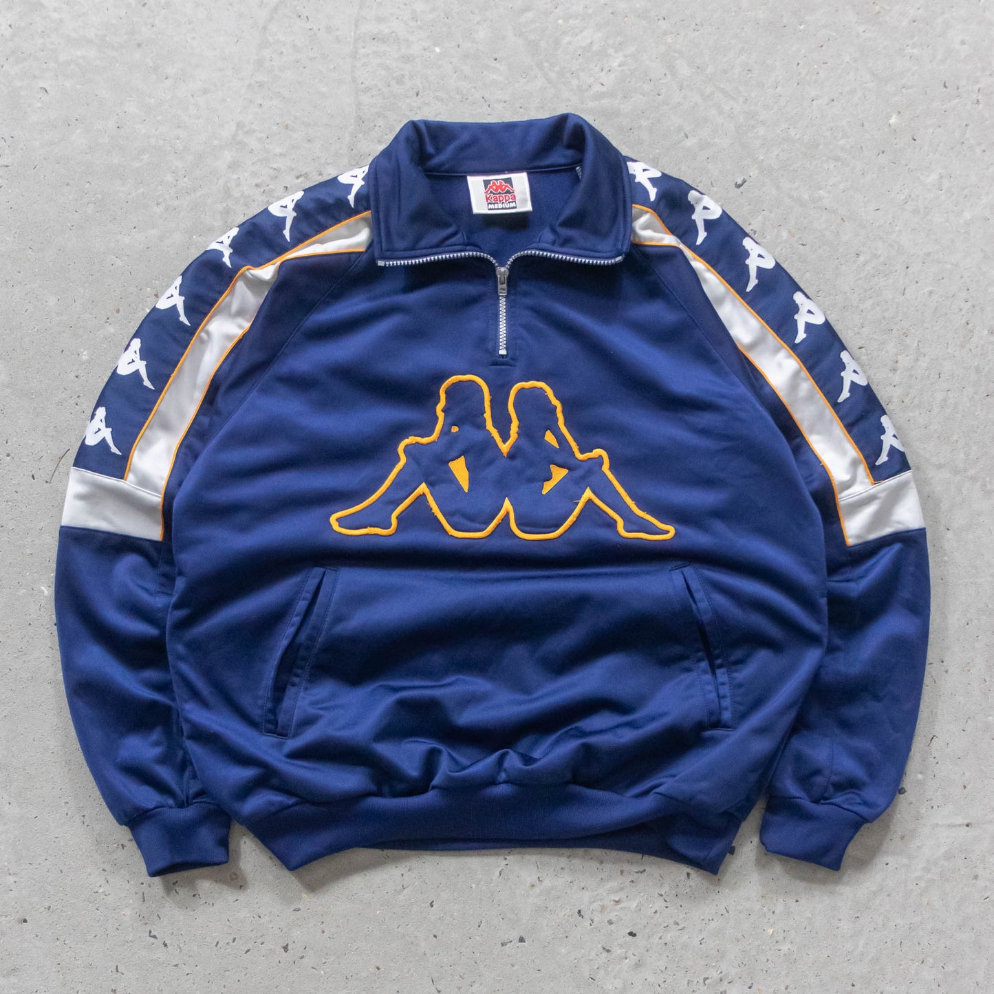 Kappa Big Logo 1/4 Zip Track Jacket - 90s (M)