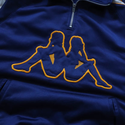 Kappa Big Logo 1/4 Zip Track Jacket - 90s (M)