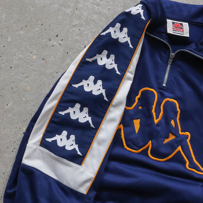 Kappa Big Logo 1/4 Zip Track Jacket - 90s (M)