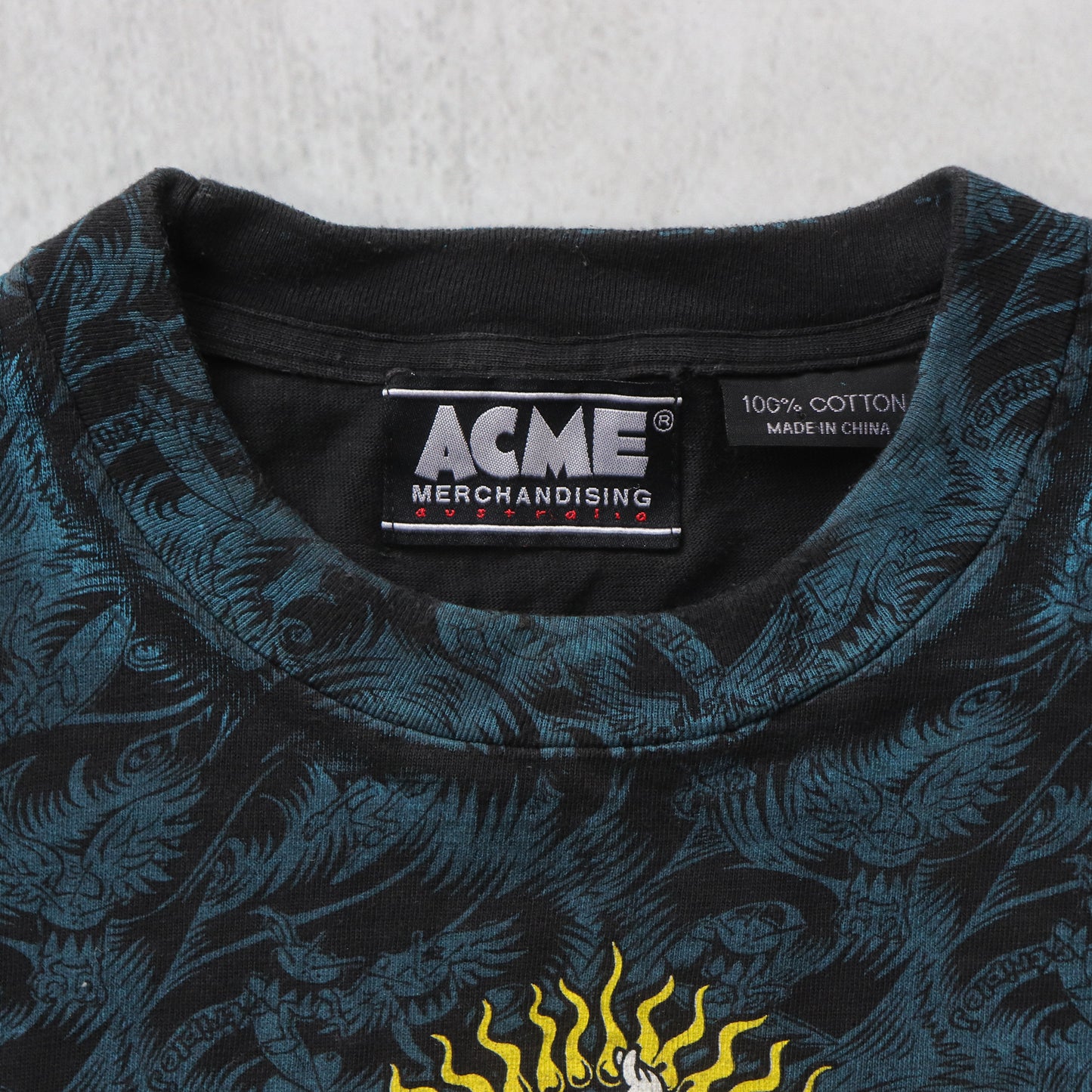 Vintage 90s Triple J All Over Print Surf Tee - XL