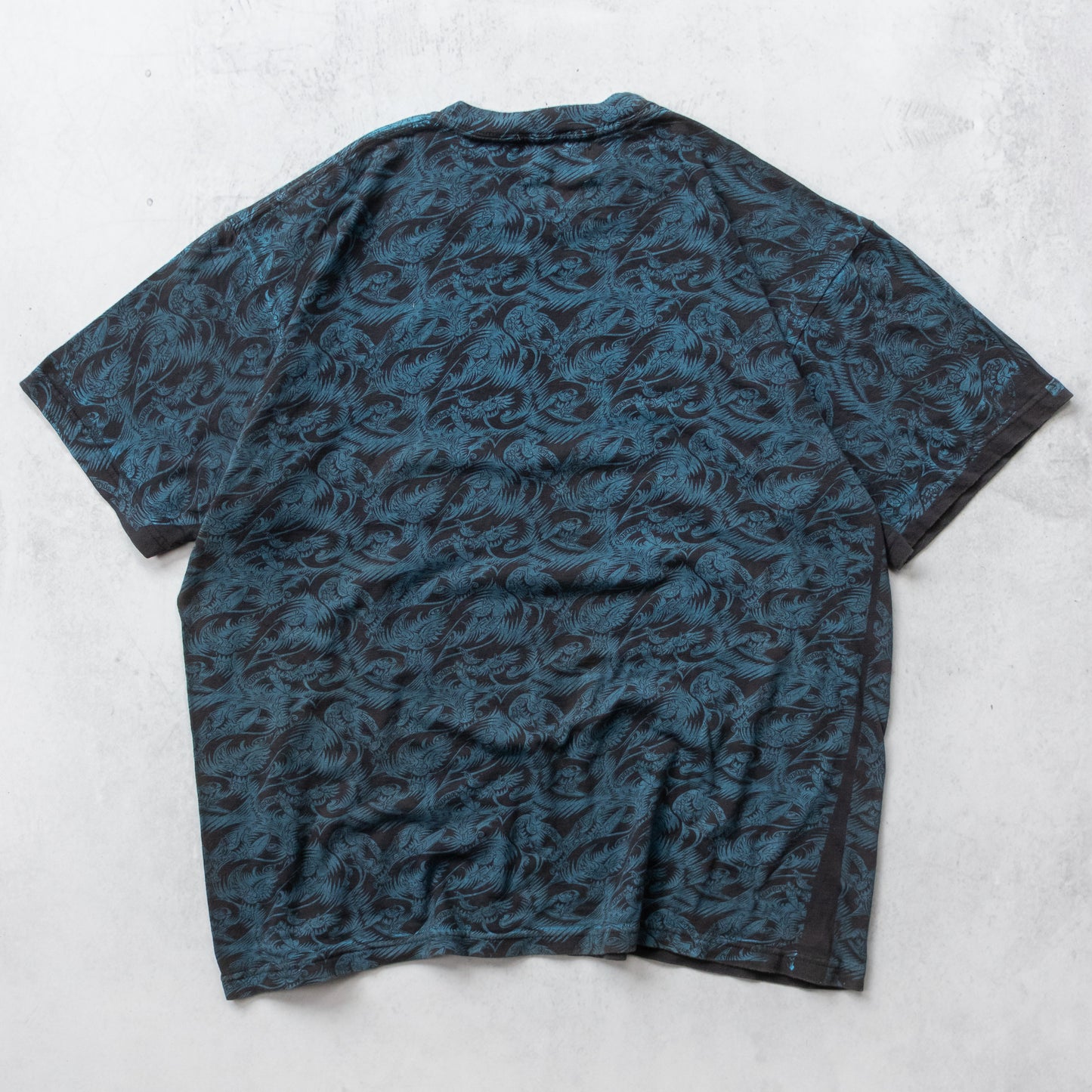 Vintage 90s Triple J All Over Print Surf Tee - XL