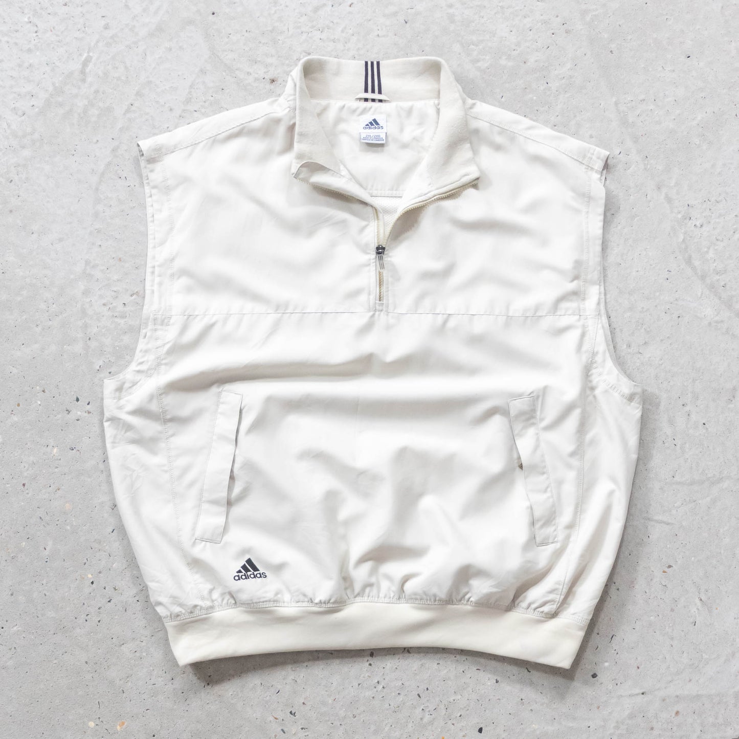 Adidas Golf 1/4 Zip Windbreaker Vest - 2000s (XXL)