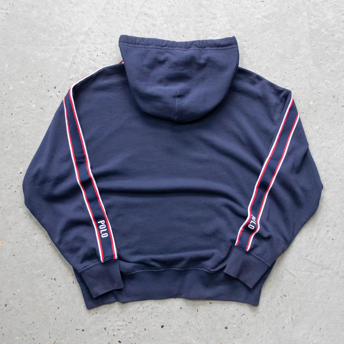 Polo Ralph Lauren Taped Seam Spellout Hoodie – 2000s (M)
