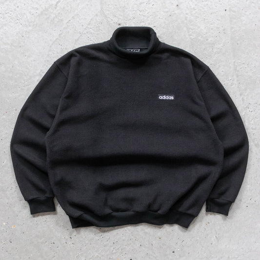 Adidas Spellout Turtleneck Fleece Sweatshirt - 90s (L)