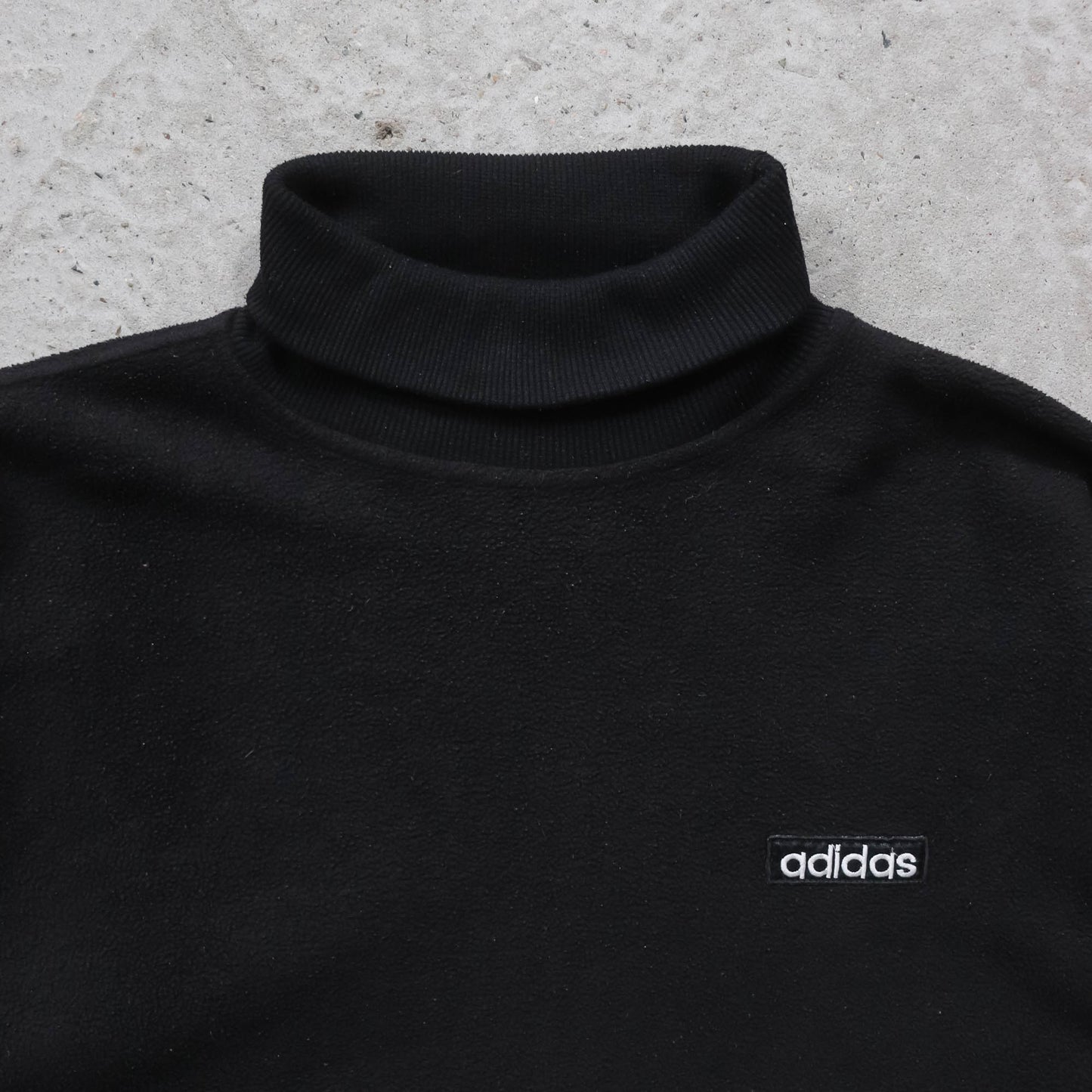 Adidas Spellout Turtleneck Fleece Sweatshirt - 90s (L)