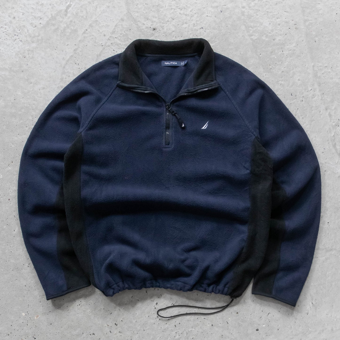 Nautica Embroidered 1/4 Zip Fleece Pullover - 2000s (L)