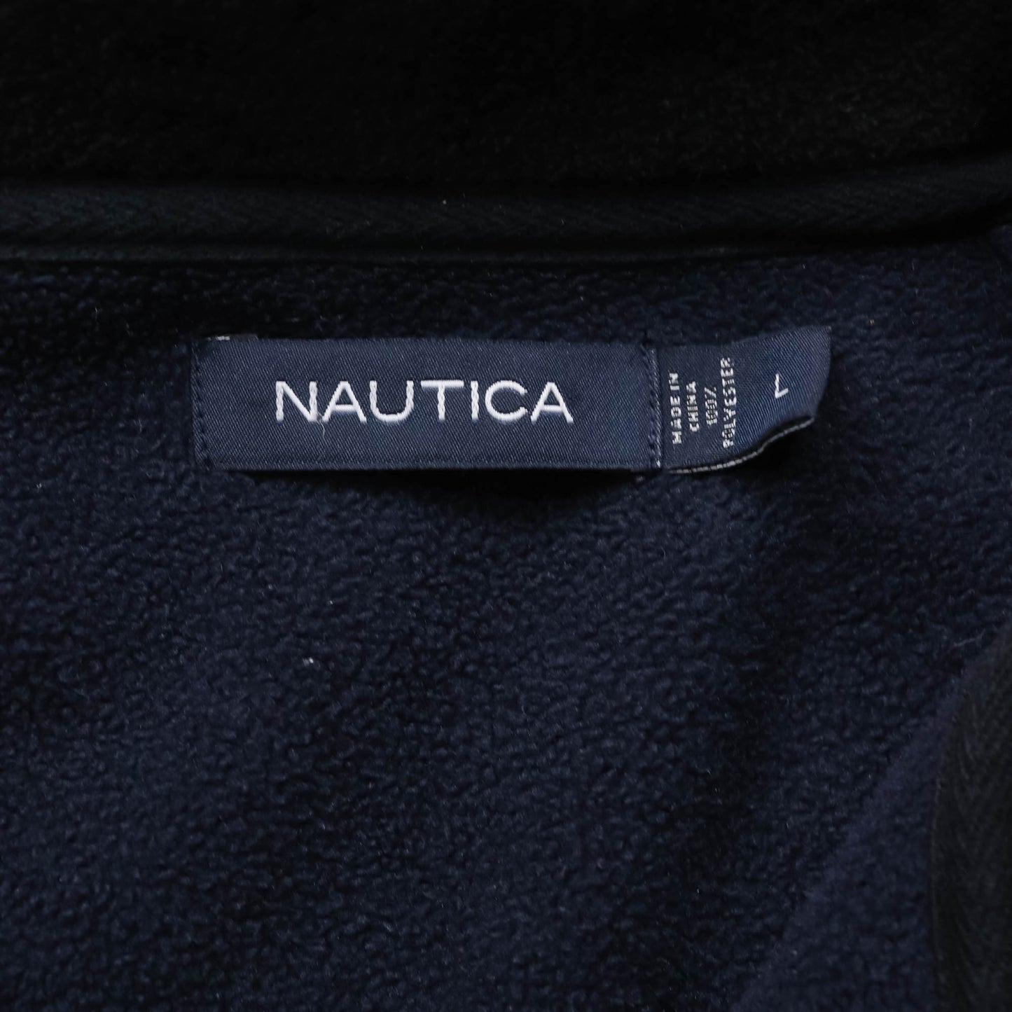 Nautica Embroidered 1/4 Zip Fleece Pullover - 2000s (L)