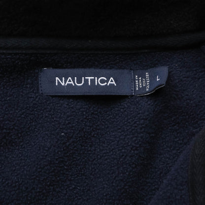 Nautica Embroidered 1/4 Zip Fleece Pullover - 2000s (L)