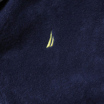 Nautica Embroidered Logo 1/4 Zip Fleece Pullover - 2000s (XL)