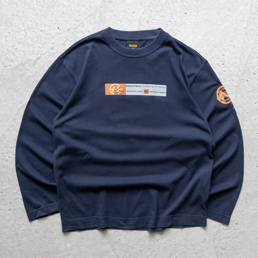Nautica Competition Mountaineer Division Long Sleeve Tee – 2000s (M)