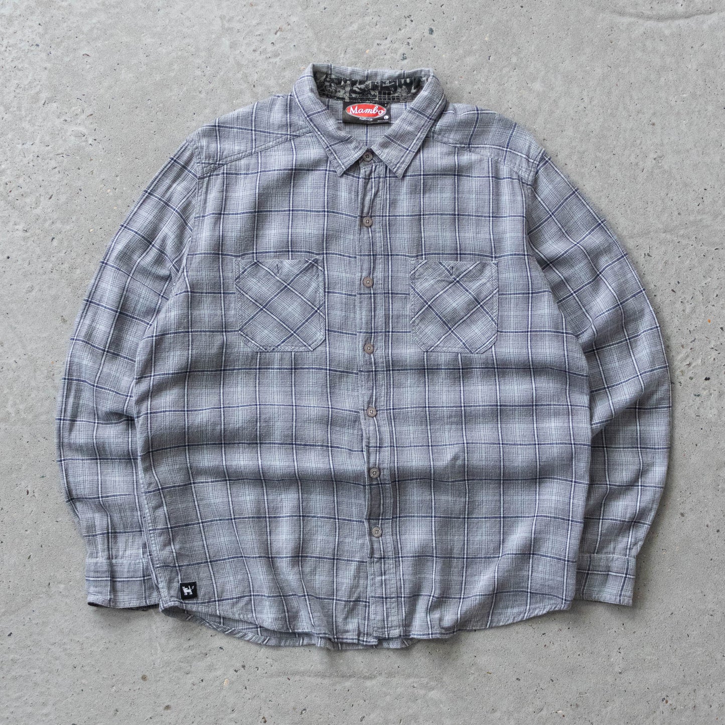 Vintage 2000s Mambo Plaid Button Up Shirt - L