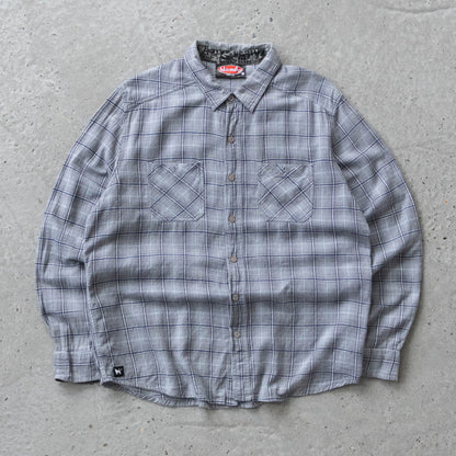 Vintage 2000s Mambo Plaid Button Up Shirt - L