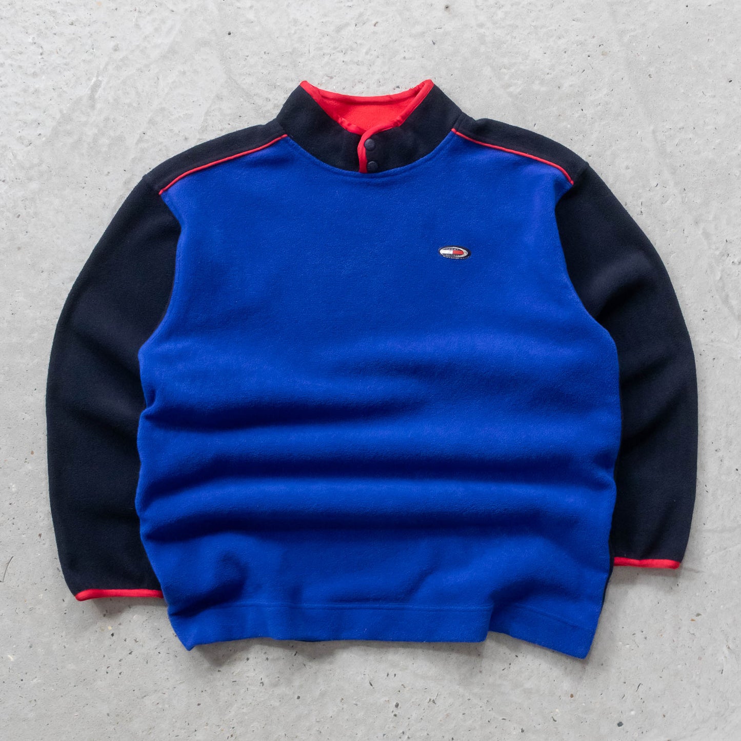 Tommy Hilfiger Colourblock Fleece Pullover - 90s (L)