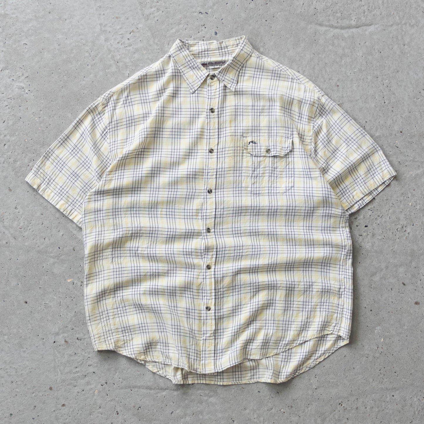 Vintage 90s Rusty Plaid Button Up Shirt - L